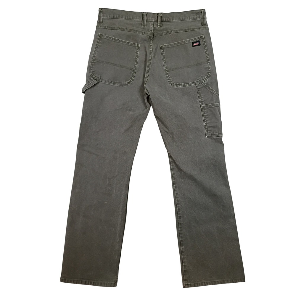 Dickies Pants Carpenter Mens 33x31 Gray Y2K Canvas Faded Workwear Skate Utility